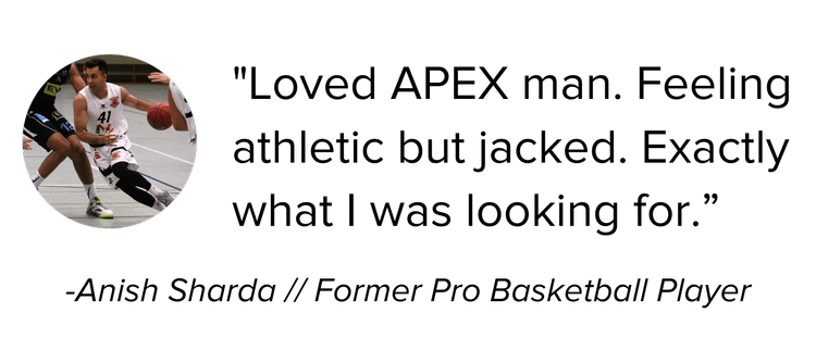 Apex Training Program Anish Sharda testimonial graphic